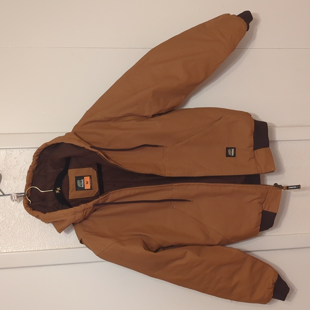 Brown Berne Hooded Jacket